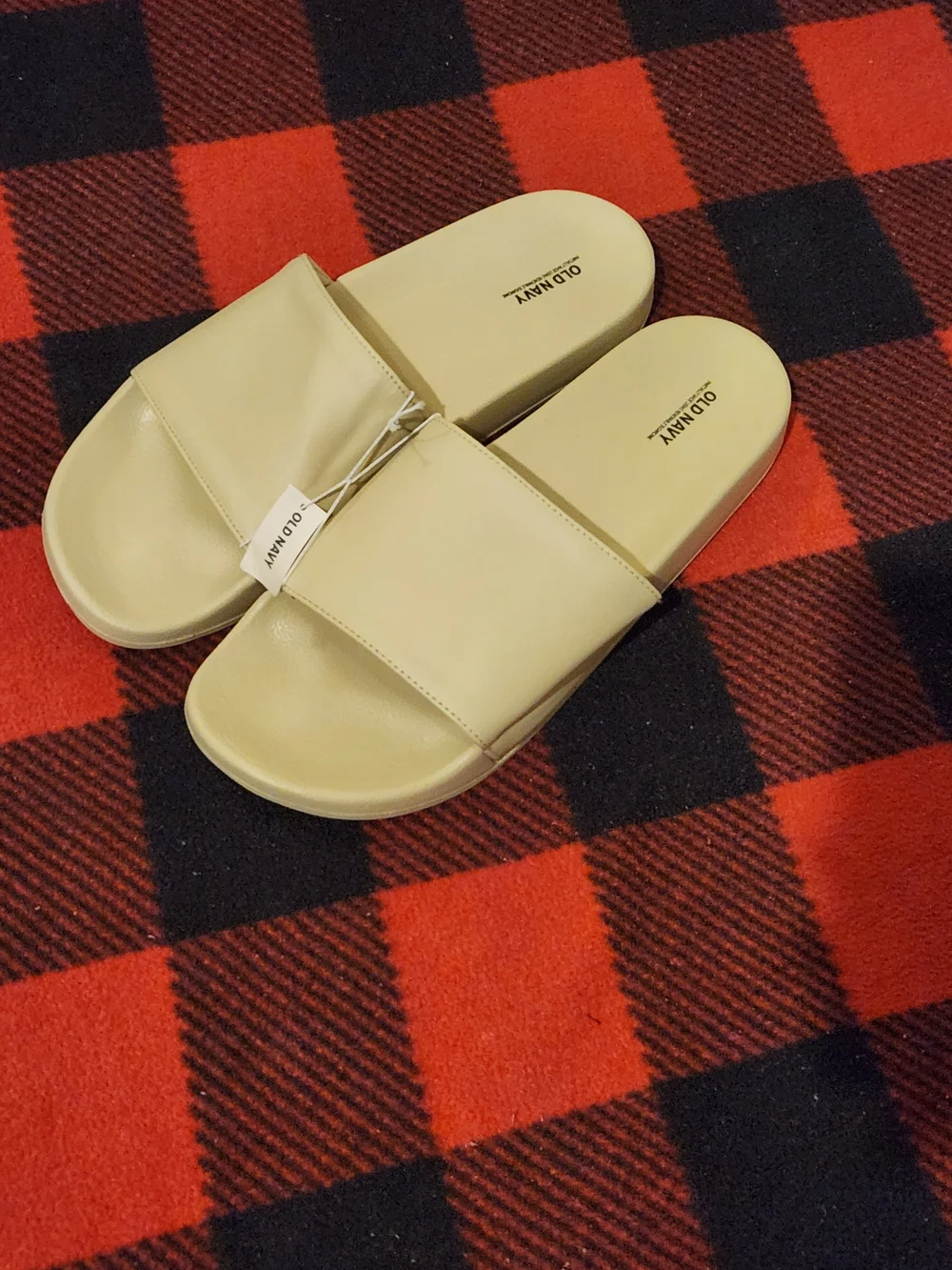 Old Navy Beige Slide Sandals Size 12-13